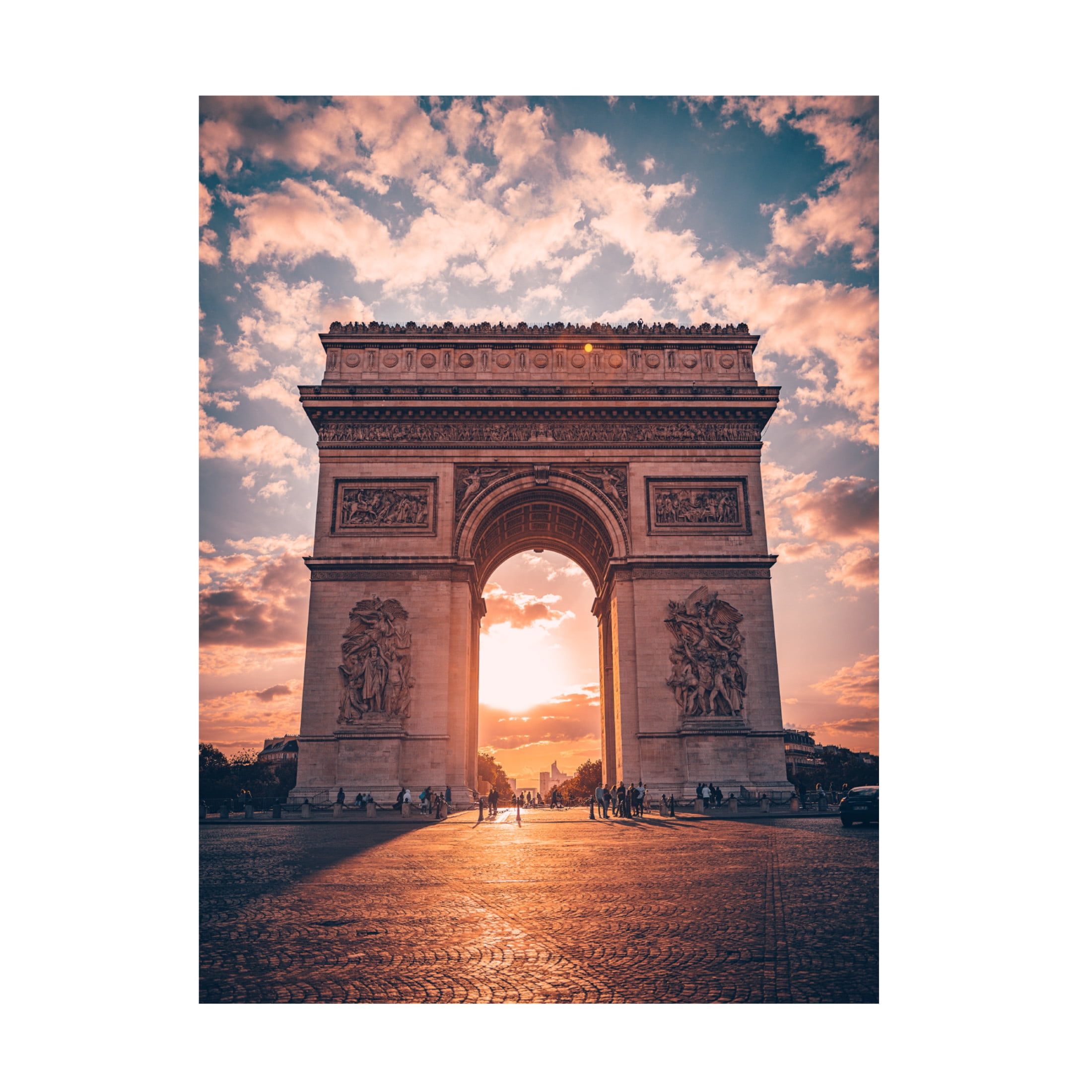 Trademark Fine Art Behdad Pournader Golden Arc of Paris Canvas Wall Art