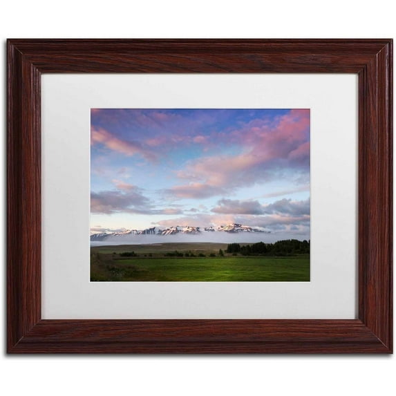 Trademark Fine Art 'Behind the Silence' Canvas Art by Philippe Sainte-Laudy, White Matte, Wood Frame