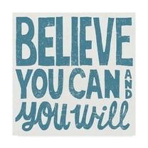 Trademark Fine Art 'Believe You Can Teal' Canvas Art by Michael Mullan