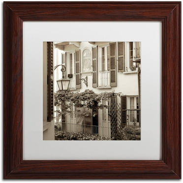 Trademark Fine Art "Bellagio I" Canvas Art by Alan Blaustein, White Matte, Wood Frame