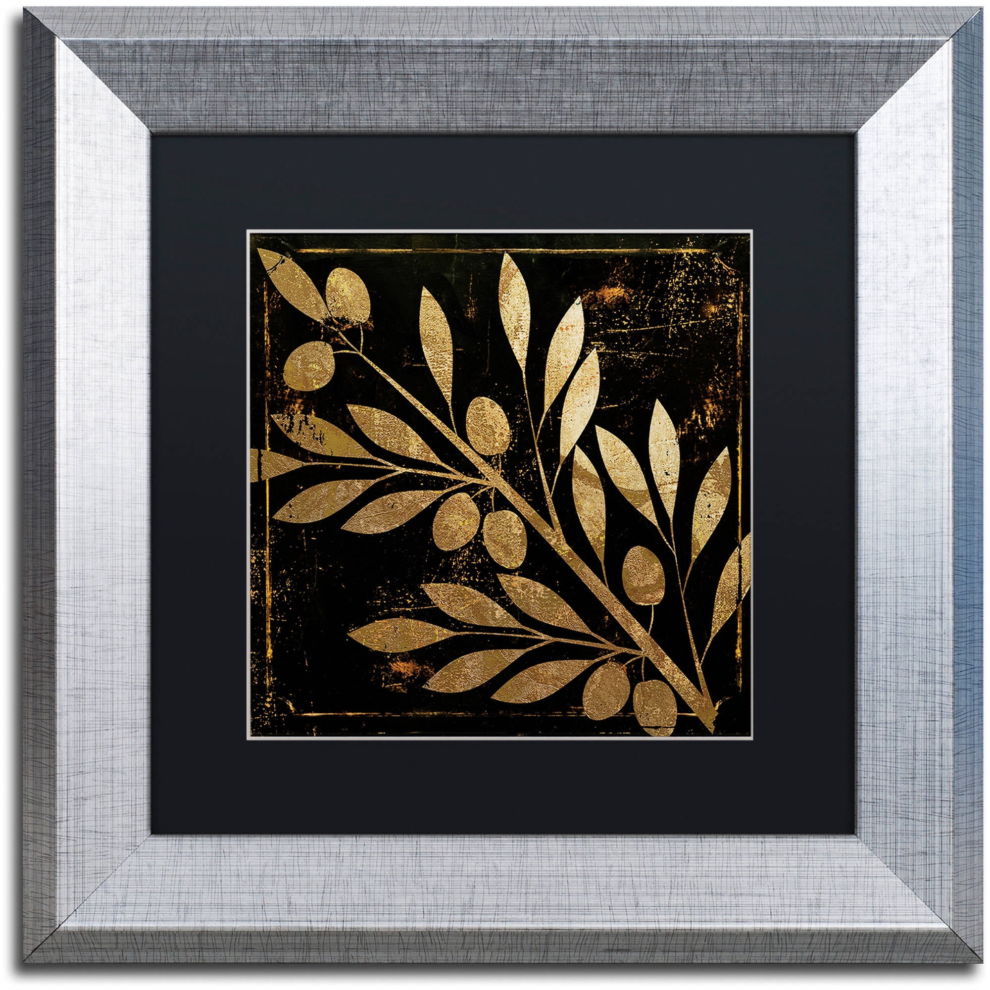 Trademark Fine Art "Bellissima I" Canvas Art by Color Bakery Black Matte, Silver Frame