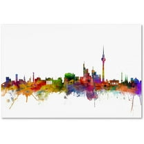 Trademark Fine Art "Berlin Germany Skyline" Canvas Art by Michael Tompsett