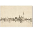 thumbnail image 1 of Trademark Fine Art "Berlin Germany Skyline Sheet Music" Canvas Art by Michael Tompsett, 1 of 4