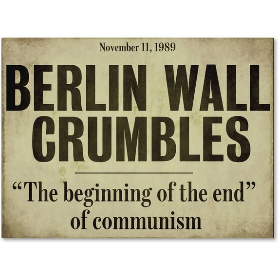 Trademark Fine Art "Berlin Wall" Canvas Art by Color Bakery