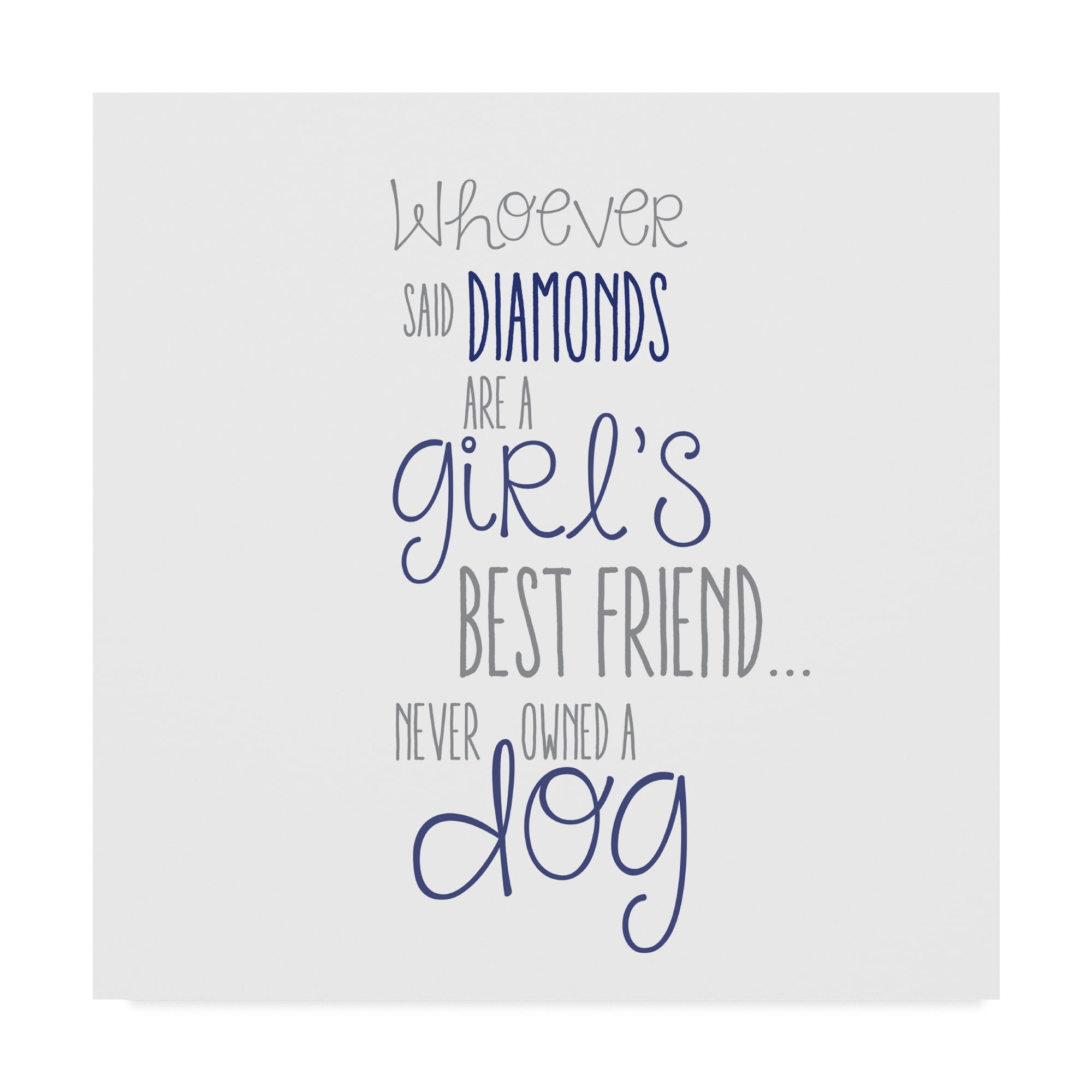 Trademark Fine Art 'Best Friend' Canvas Art by Erin Clark
