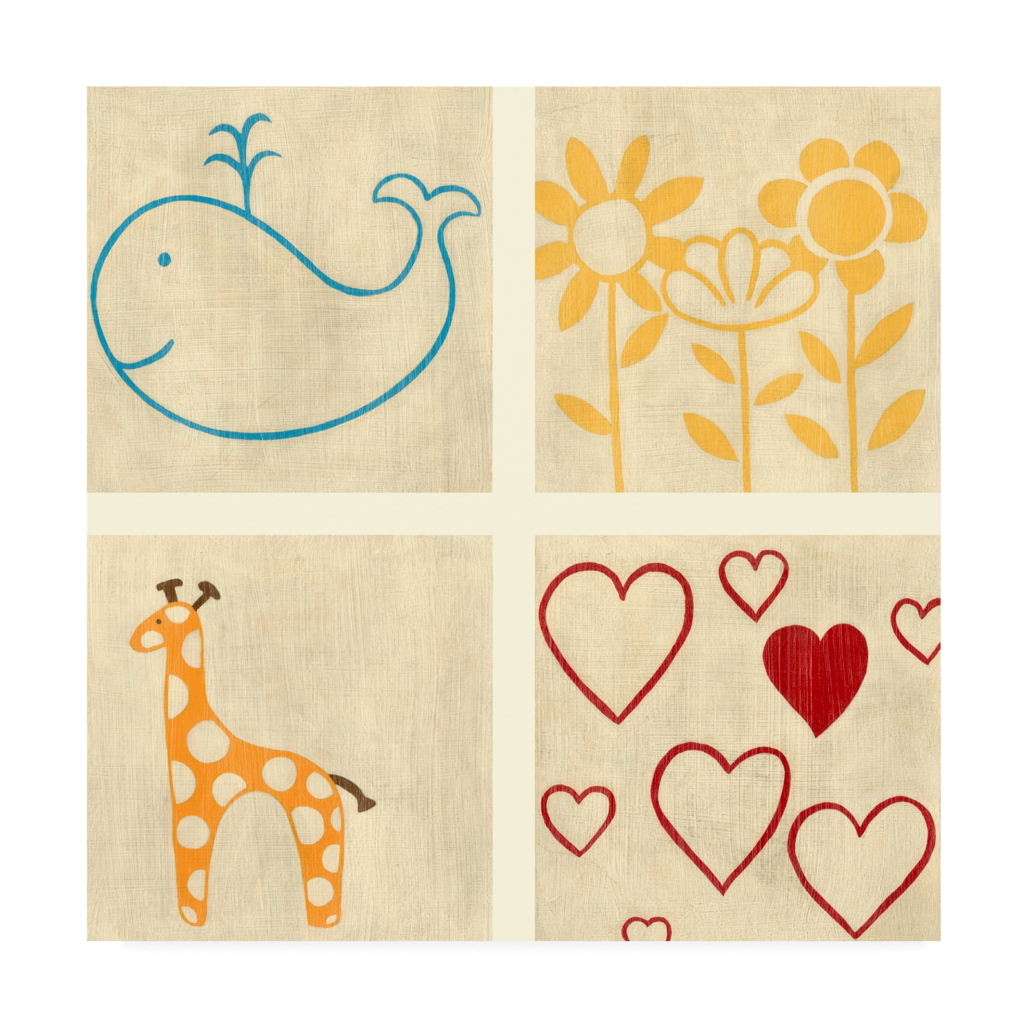 Trademark Fine Art 'Best Friends Forever III' Canvas Art by Chariklia Zarris