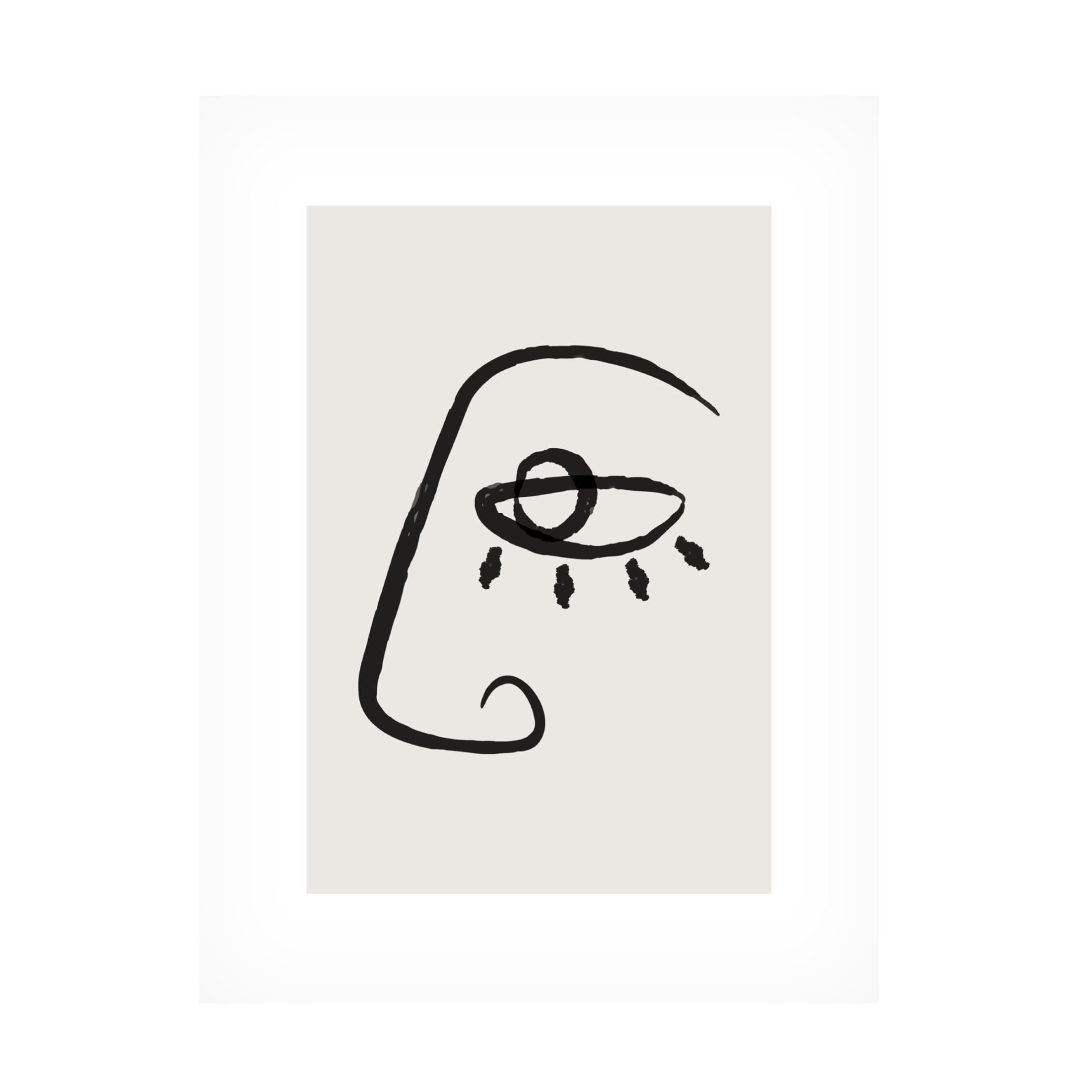 Trademark Fine Art Beth Cai  Abstract Face No2 Canvas Wall Art
