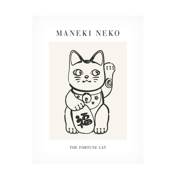Trademark Fine Art Beth Cai Manekineko No2 Canvas Wall Art