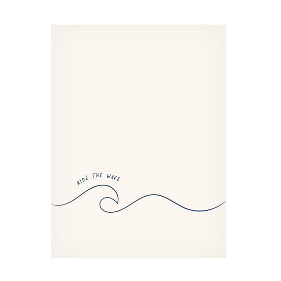 Trademark Fine Art Beth Cai Ride The Wave Canvas Wall Art