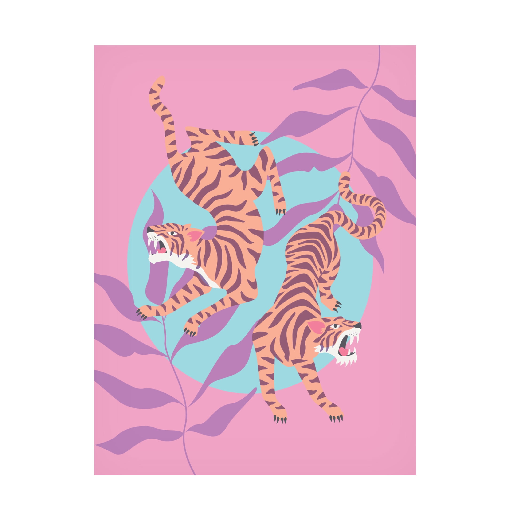 Trademark Fine Art Beth Cai Tigers Canvas Wall Art