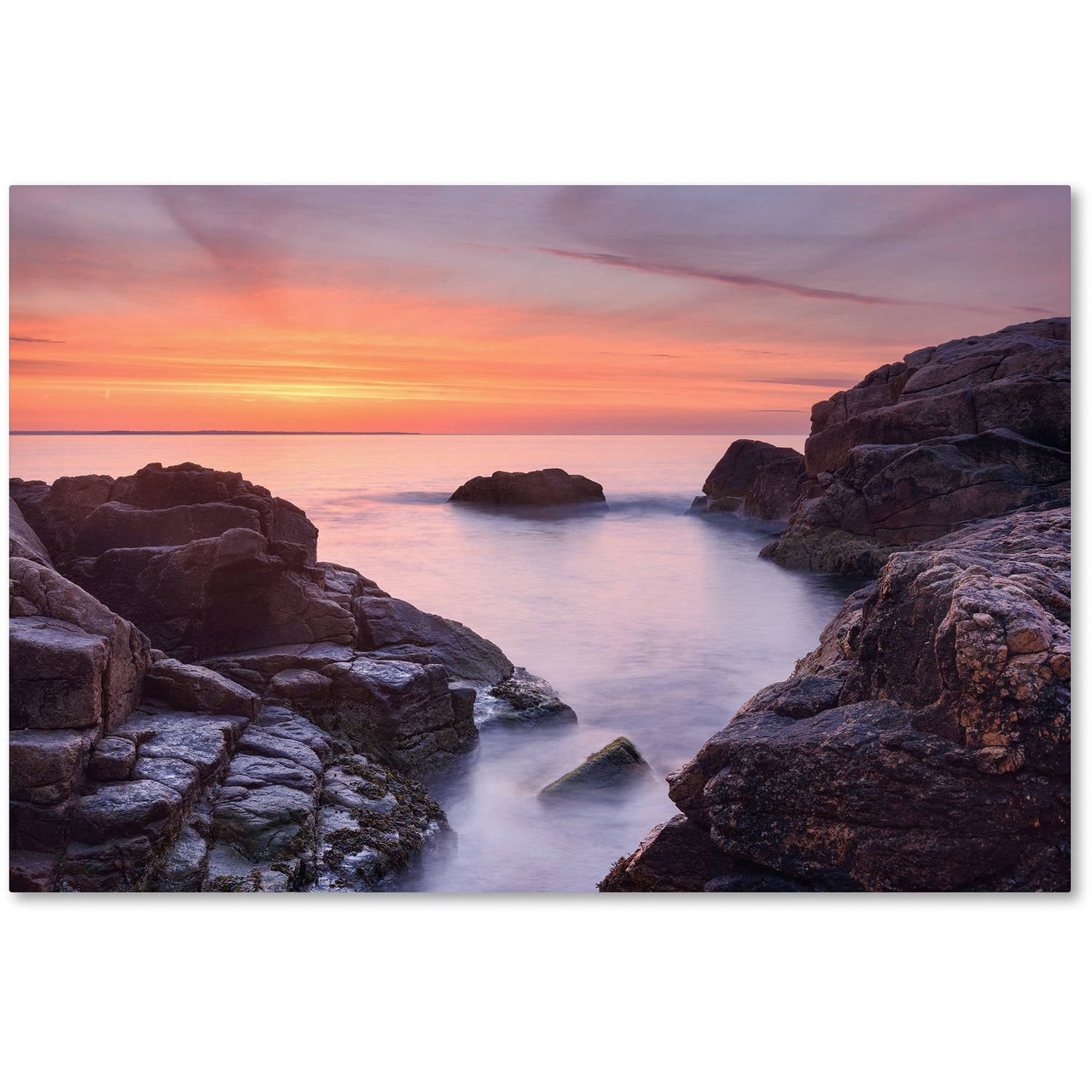 Trademark Fine Art "Between Rocks" Canvas Art by Michael Blanchette Photography