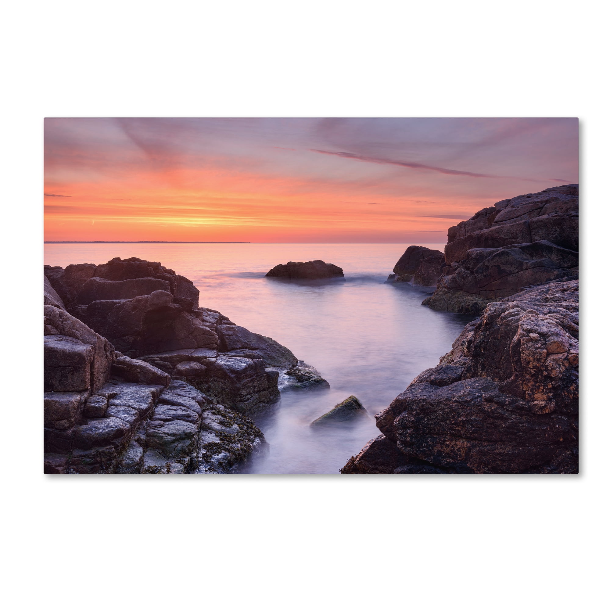 Trademark Fine Art "Between Rocks" Canvas Art by Michael Blanchette Photography