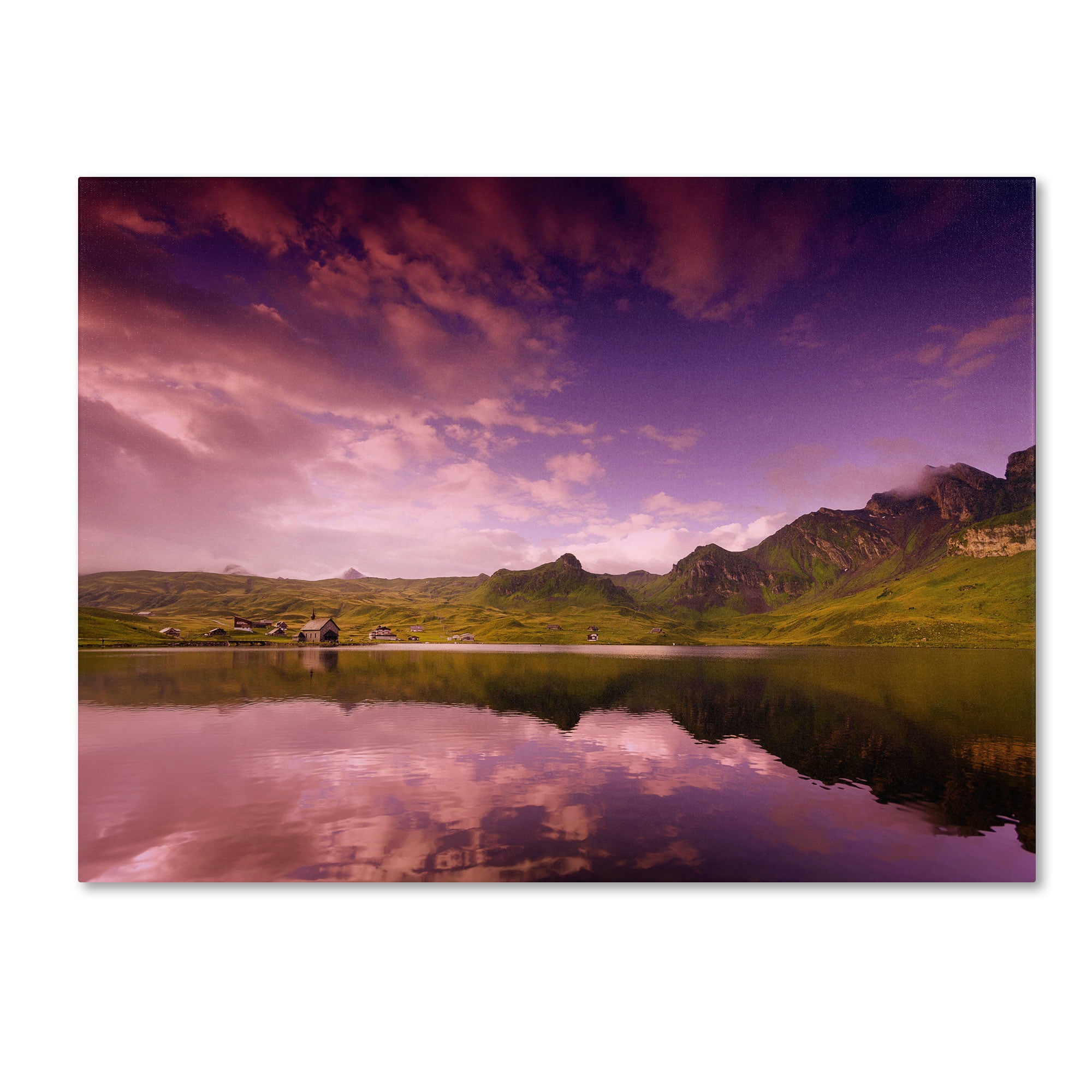 Trademark Fine Art "Beyond the Purple Sky" Canvas Art by Philippe Sainte-Laudy