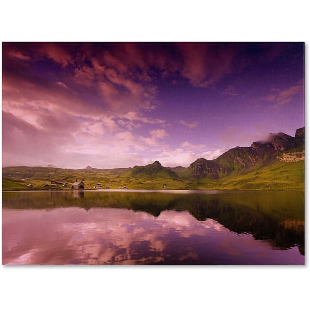 Trademark Fine Art "Beyond the Purple Sky" Canvas Art by Philippe Sainte-Laudy