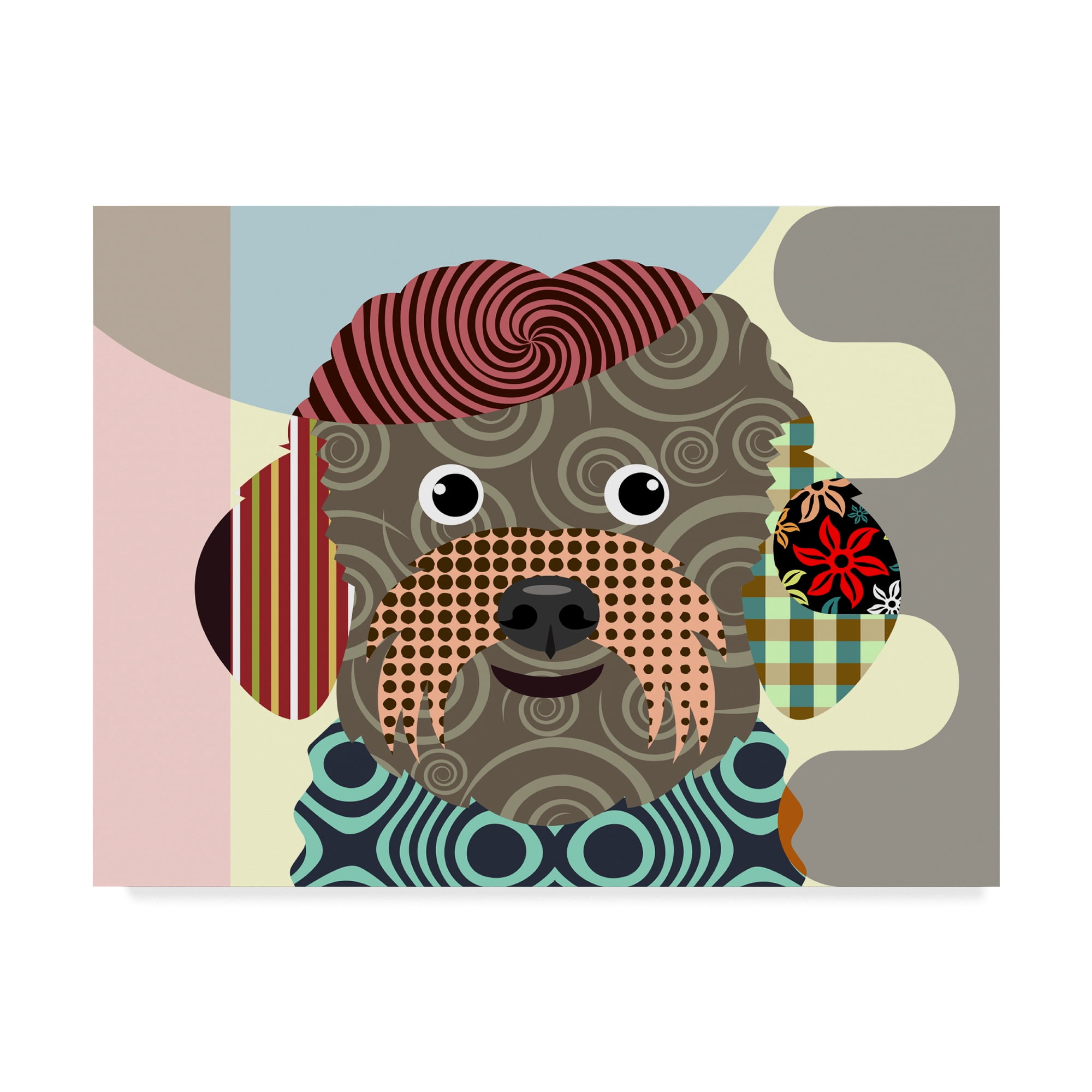 Trademark Fine Art 'Bichon Frise Dog' Canvas Art by Lanre Adefioye