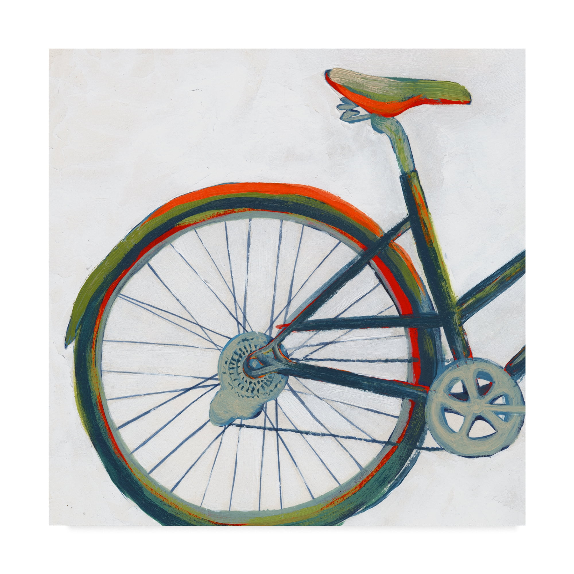 Trademark Fine Art 'Bicycle Diptych I' Canvas Art by Grace Popp