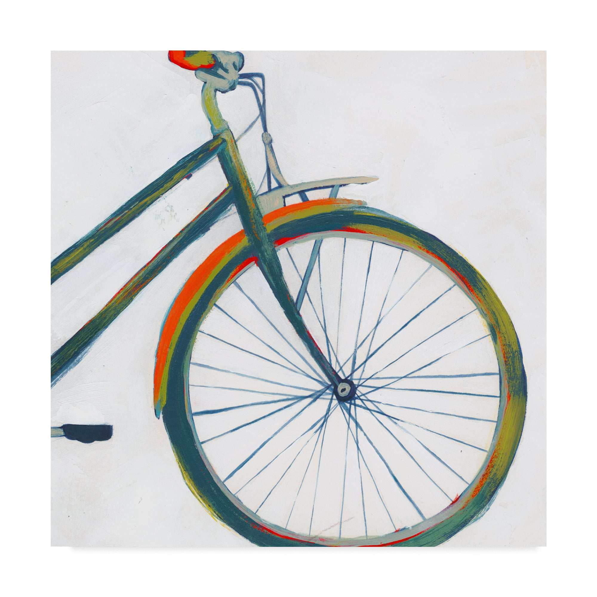 Trademark Fine Art 'Bicycle Diptych II' Canvas Art by Grace Popp