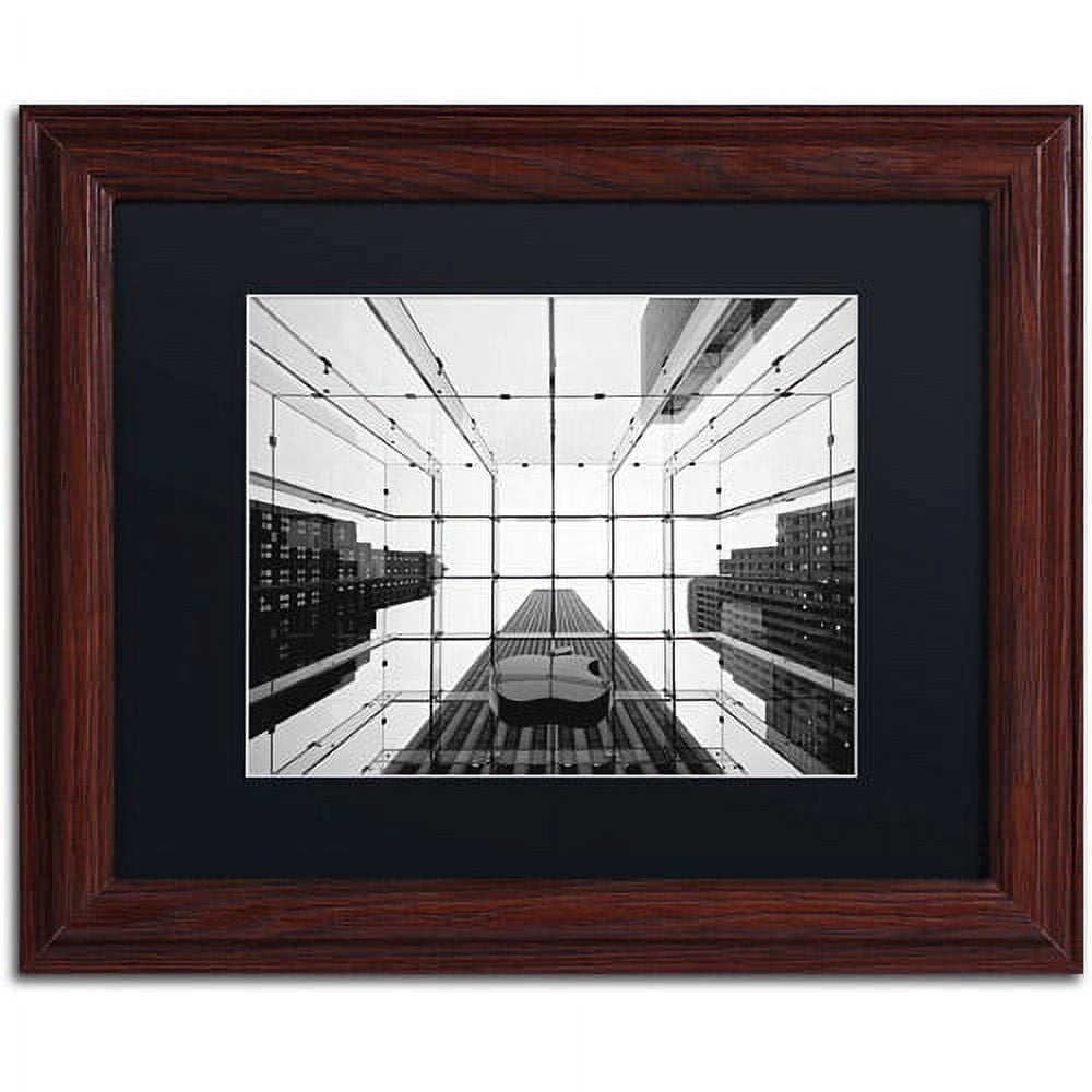 Trademark Fine Art "Big Apple I" Canvas Art by Nina Papiorek, Black Matte, Wood Frame