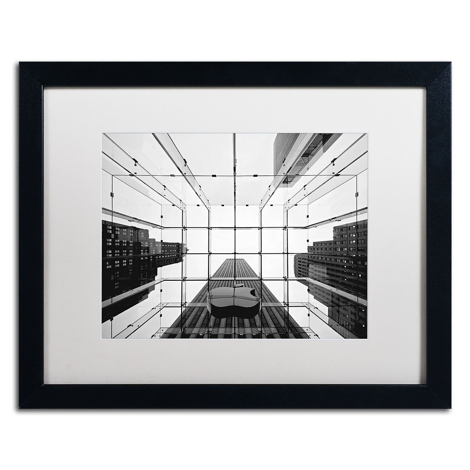 Trademark Fine Art "Big Apple I" Canvas Art by Nina Papiorek, White Matte, Black Frame