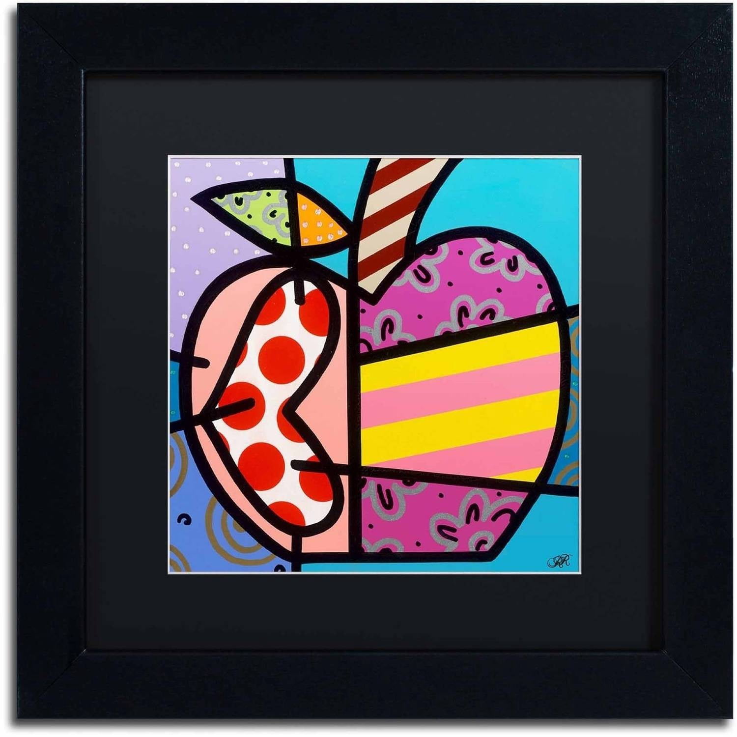 Trademark Fine Art 'Big Apple II' Canvas Art by Roberto Rafael, Black Matte, Black Frame