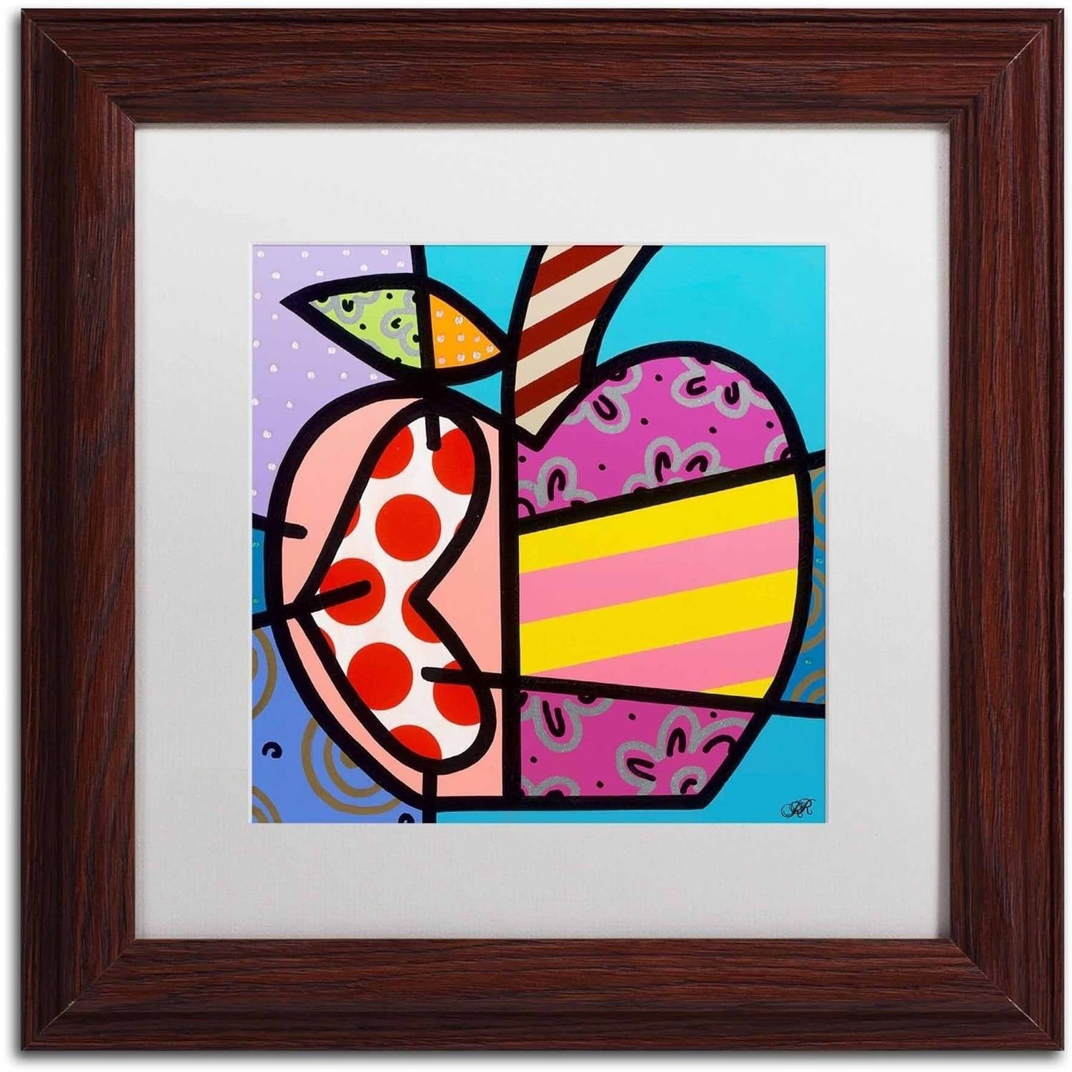 Trademark Fine Art 'Big Apple II' Canvas Art by Roberto Rafael, White Matte, Wood Frame