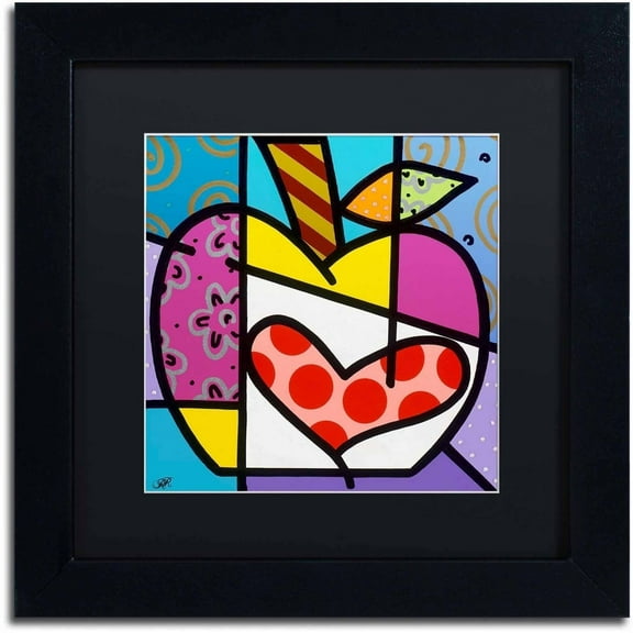 Trademark Fine Art 'Big Apple III' Canvas Art by Roberto Rafael, Black Matte, Black Frame