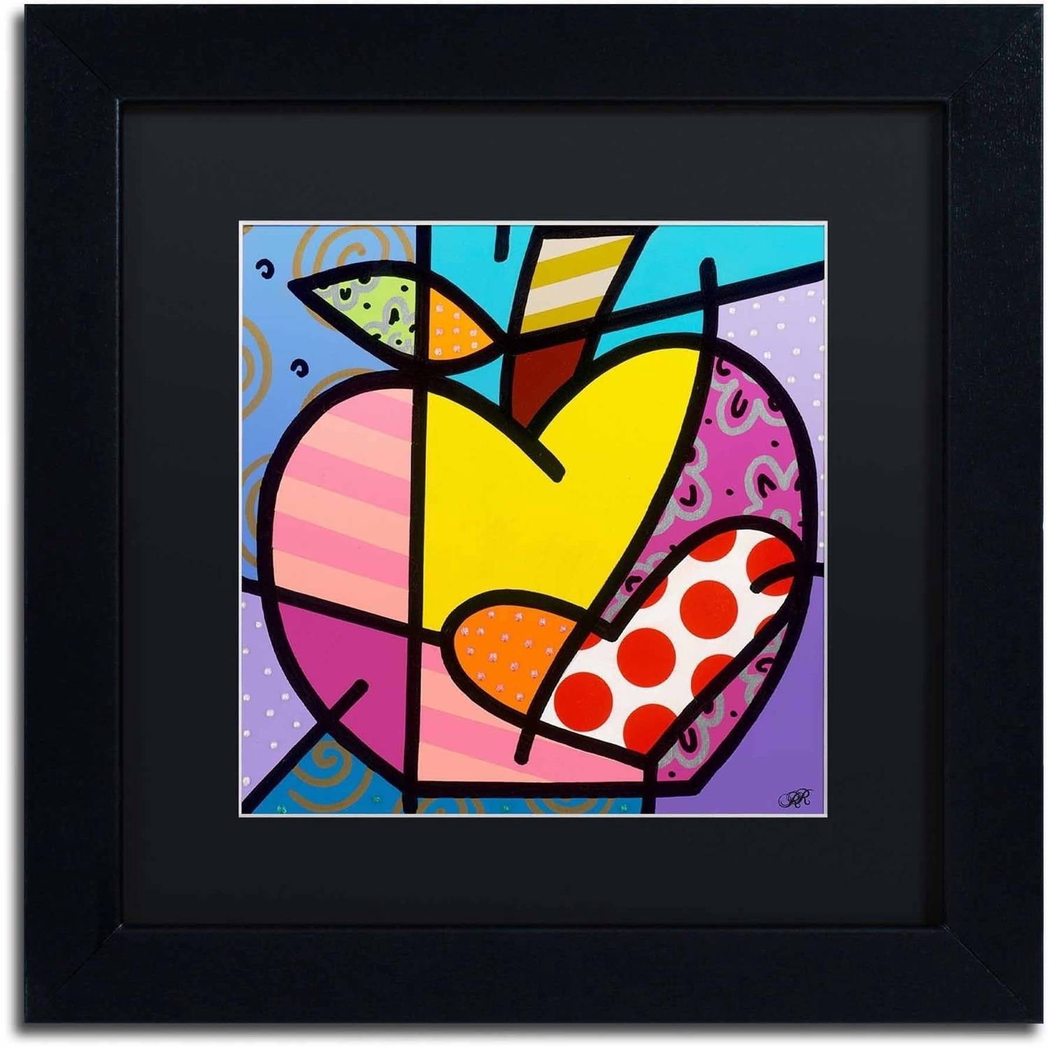 Trademark Fine Art 'Big Apple IV' Canvas Art by Roberto Rafael, Black Matte, Black Frame