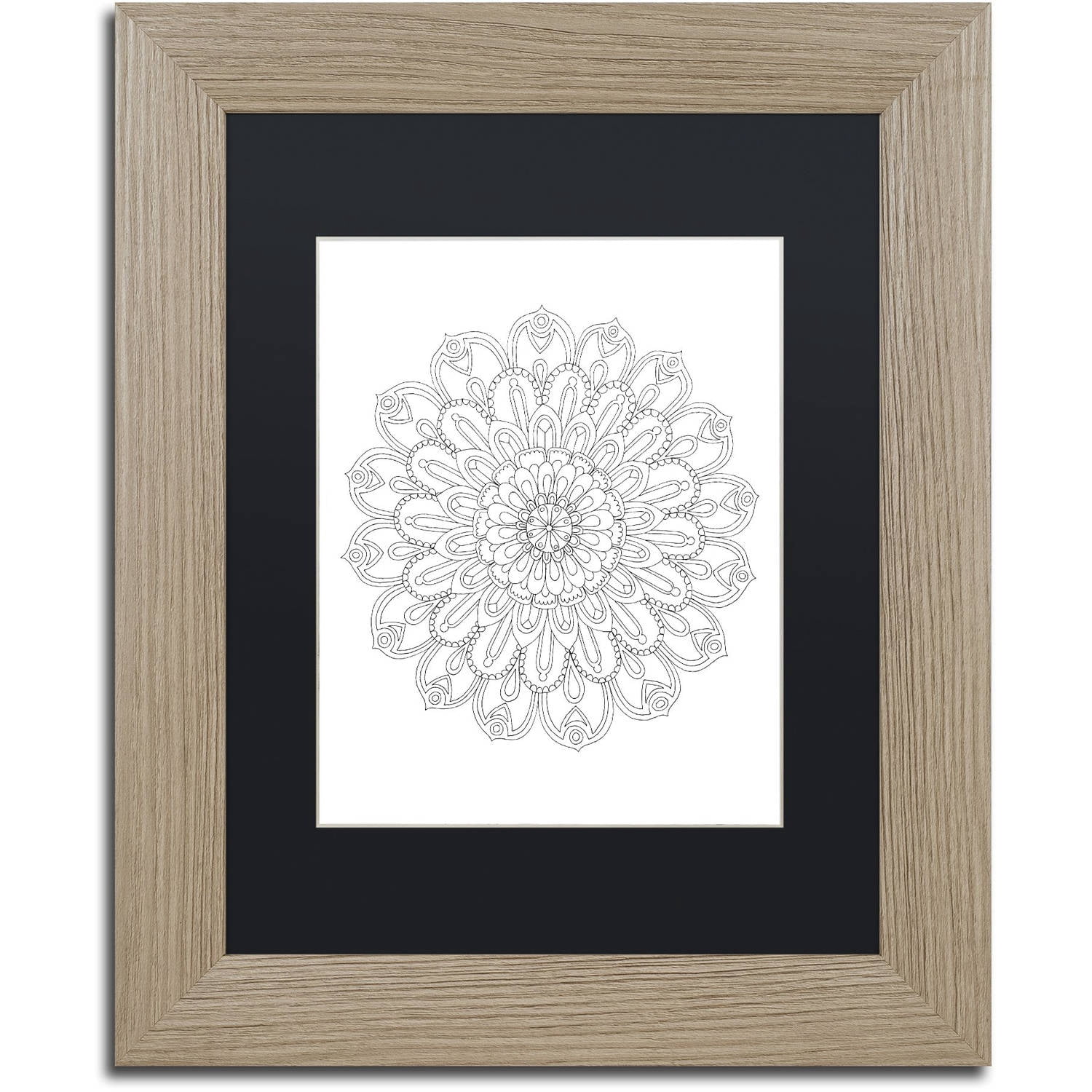 Trademark Fine Art "Big Beautiful Blossoms 17" Canvas Art by Hello Angel, Black Matte, Birch Frame