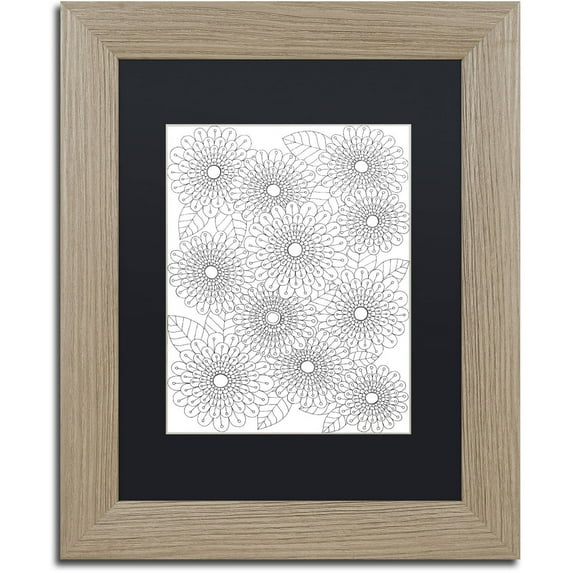 Trademark Fine Art "Big Beautiful Blossoms 19" Canvas Art by Hello Angel, Black Matte, Birch Frame