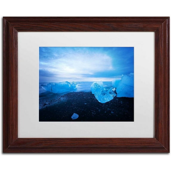 Trademark Fine Art 'Big Blue' Canvas Art by Philippe Sainte-Laudy, White Matte, Wood Frame