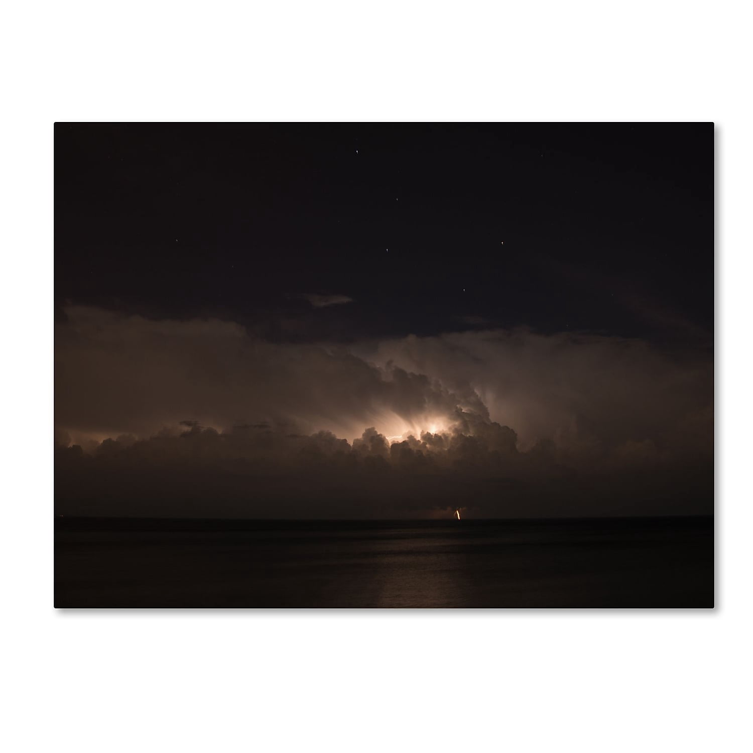 Trademark Fine Art "Big Dipper Thunderstorm" Canvas Art by Kurt Shaffer