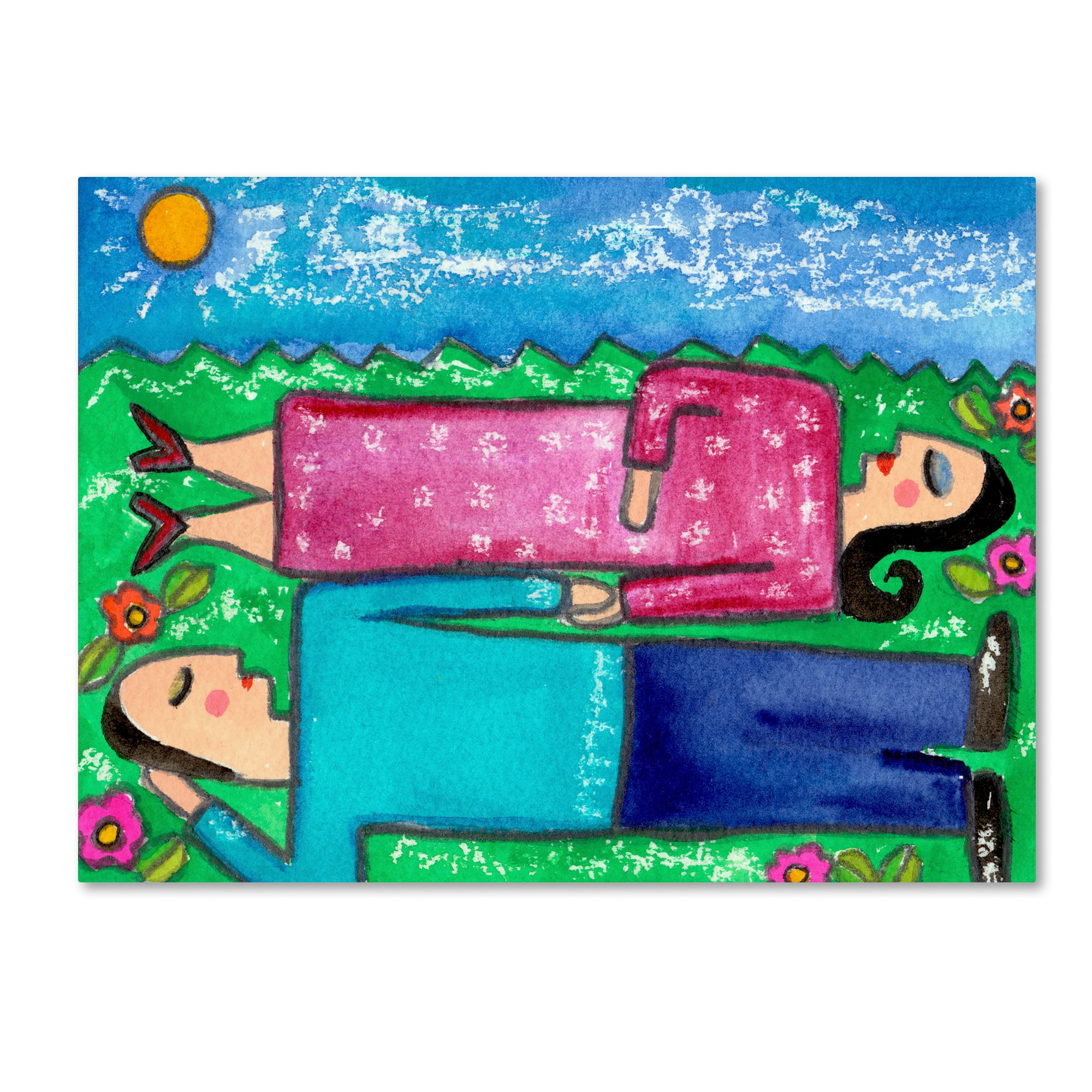 Trademark Fine Art 'Big Diva Cloud Dreaming' Canvas Art by Wyanne