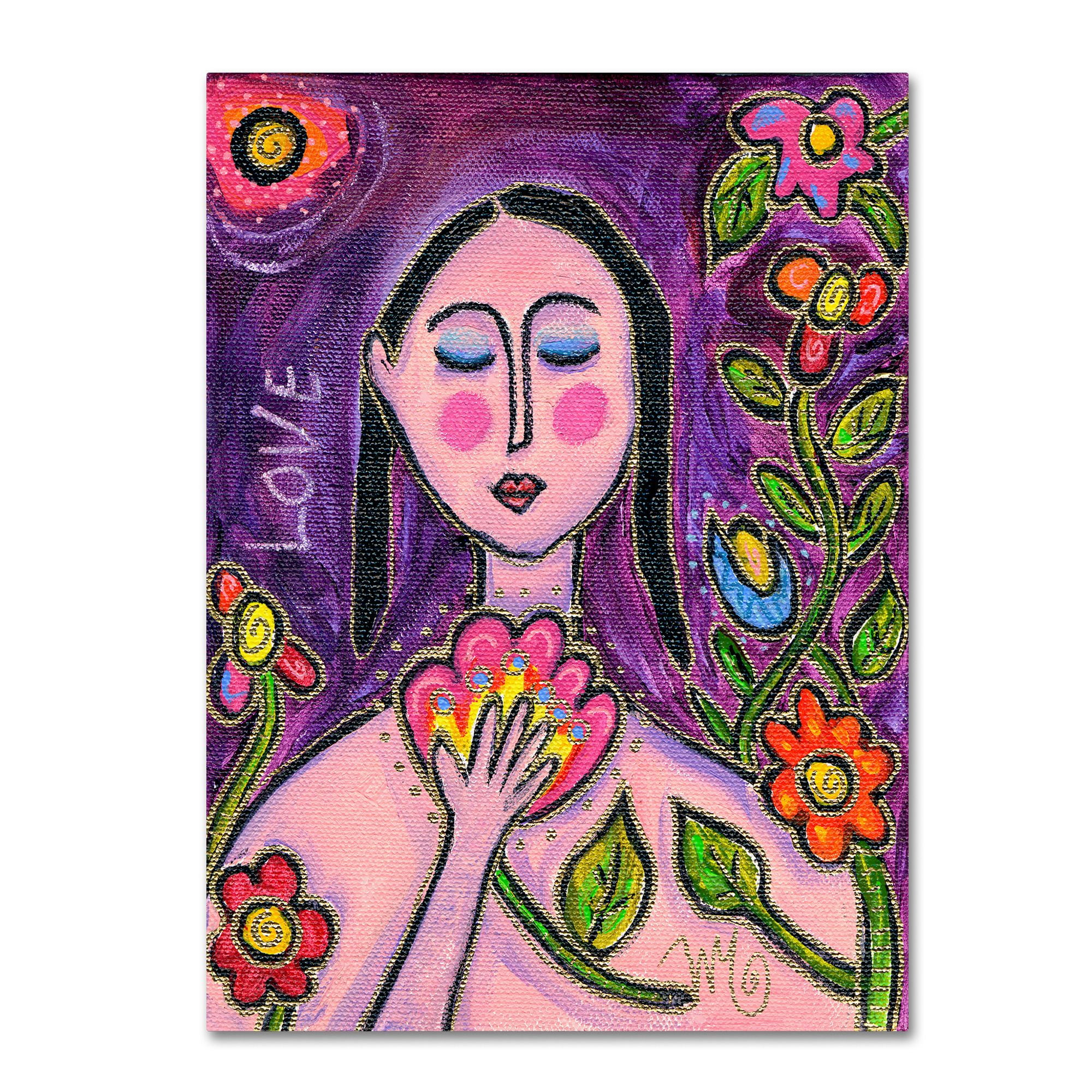 Colorful Abstract Floral Canvas Art by Wyanne, 15 x 20 inches
