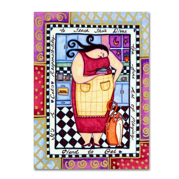 Trademark Fine Art 'Big Diva Playing Hard To Get' Canvas Art by Wyanne