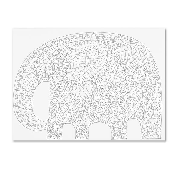 Trademark Fine Art 'Big Elephant 1' Canvas Art by Miguel Balbas