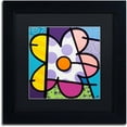 thumbnail image 1 of Trademark Fine Art 'Big Flower I' Canvas Art by Roberto Rafael, Black Matte, Black Frame, 1 of 1