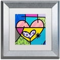 thumbnail image 1 of Trademark Fine Art 'Big Heart I' Canvas Art by Roberto Rafael, White Matte, Silver Frame, 1 of 1