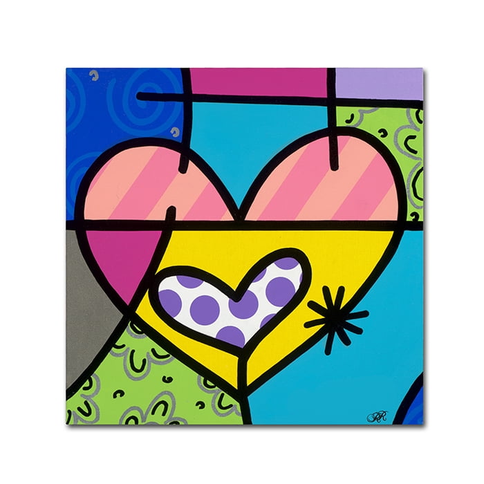 Trademark Fine Art 'Big Heart I' Canvas Art by Roberto Rafael