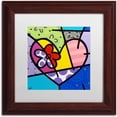 thumbnail image 1 of Trademark Fine Art 'Big Heart III' Canvas Art by Roberto Rafael, White Matte, Wood Frame, 1 of 1