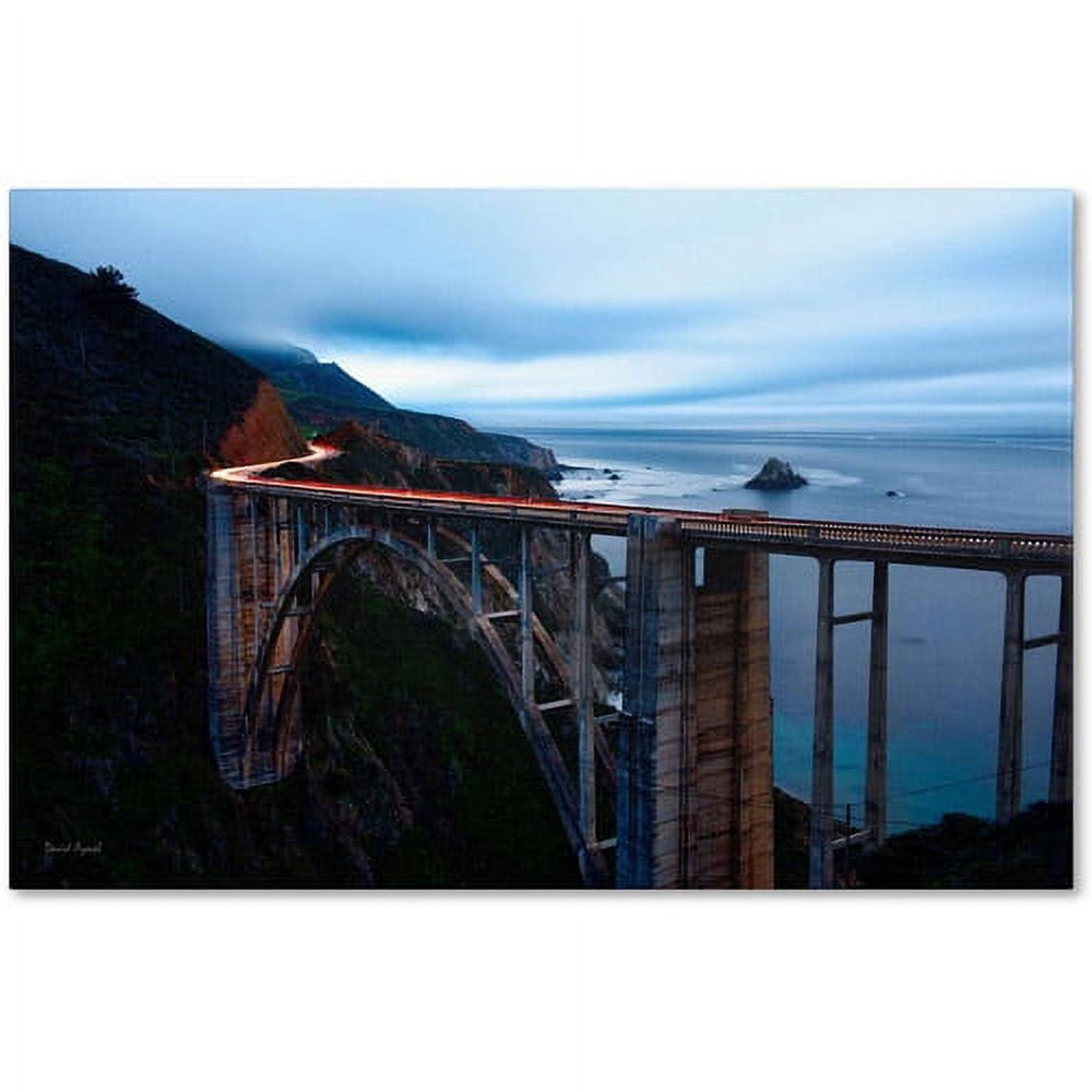 Trademark Fine Art "Big Sur - Bixby Bridge - California-II" Canvas Art by David Ayash