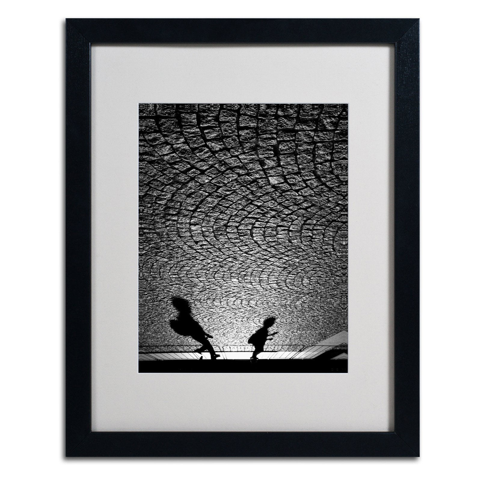 Trademark Fine Art "Big World Little" Framed Canvas Art by Beata Czyzowska Young