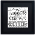 thumbnail image 1 of Trademark Fine Art "Bigger Dreams" Canvas Art by Elizabeth Caldwell, Black Matte, Black Frame, 1 of 4