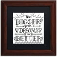 thumbnail image 1 of Trademark Fine Art "Bigger Dreams" Canvas Art by Elizabeth Caldwell, Black Matte, Wood Frame, 1 of 4