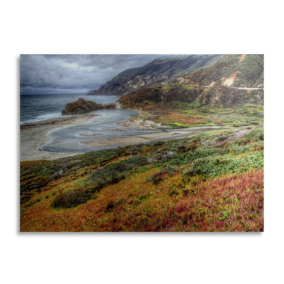 Trademark Fine Art 'Bigsur California' Brushed Aluminum Wall Art Art by Pierre Leclerc