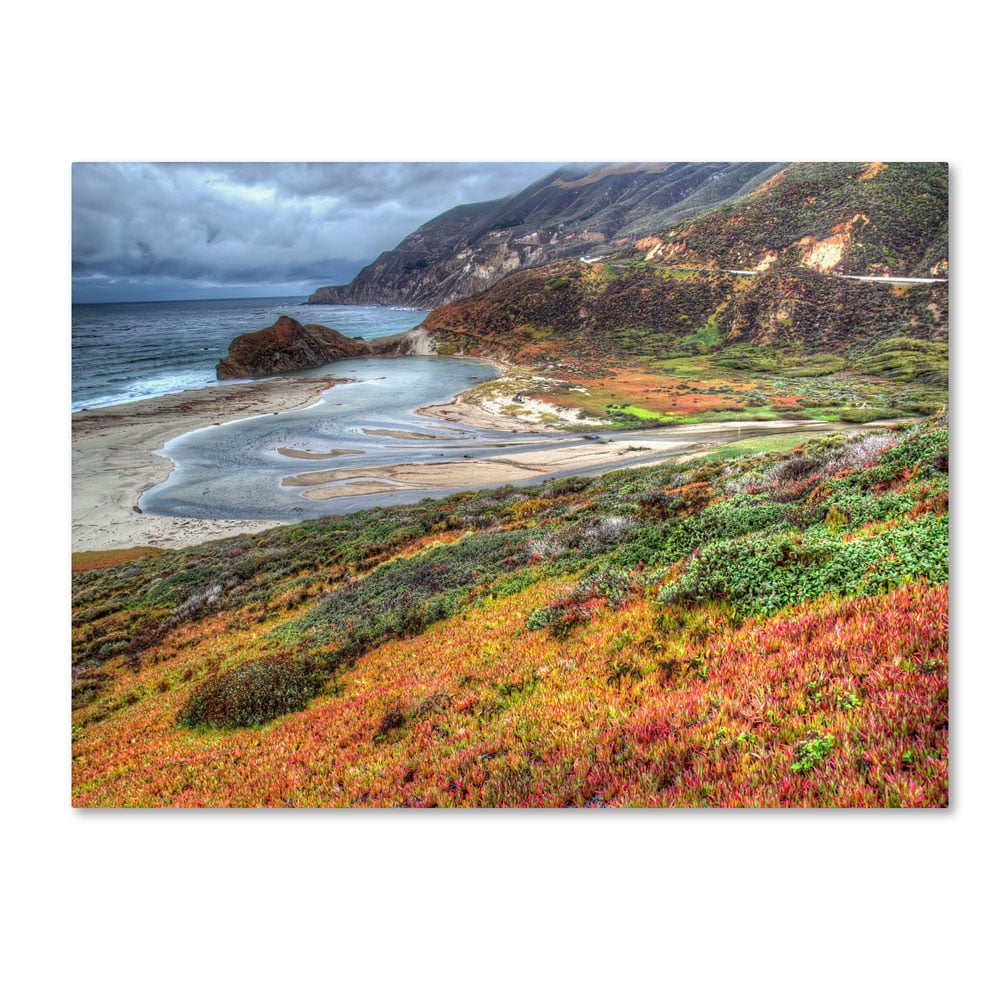 Trademark Fine Art "Bigsur California" Canvas Art by Pierre Leclerc