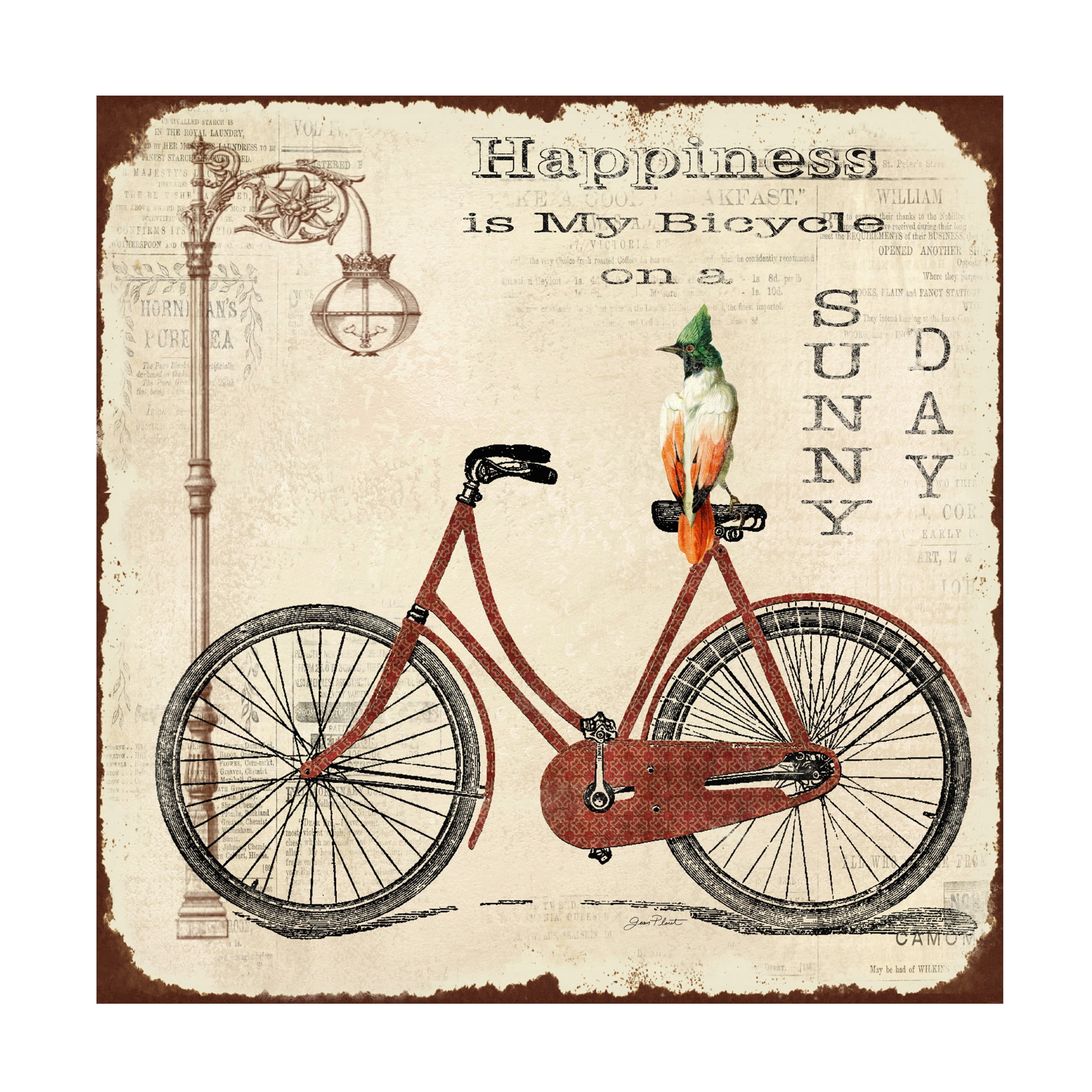 Trademark Fine Art 'Bike 2' Canvas Art by Jean Plout