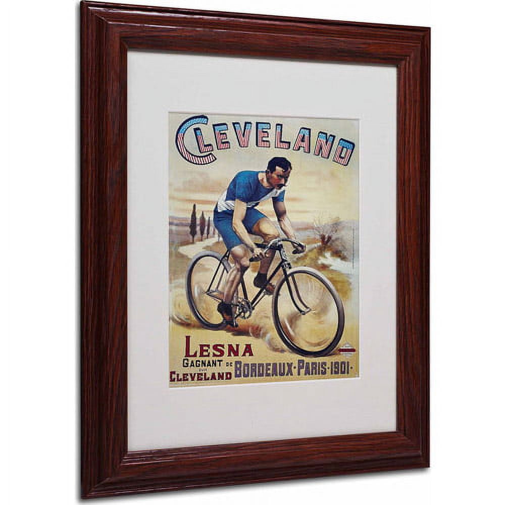 Trademark Fine Art "Bike 22" Matted Framed Art by Vintage Apple Collection, Wood Frame