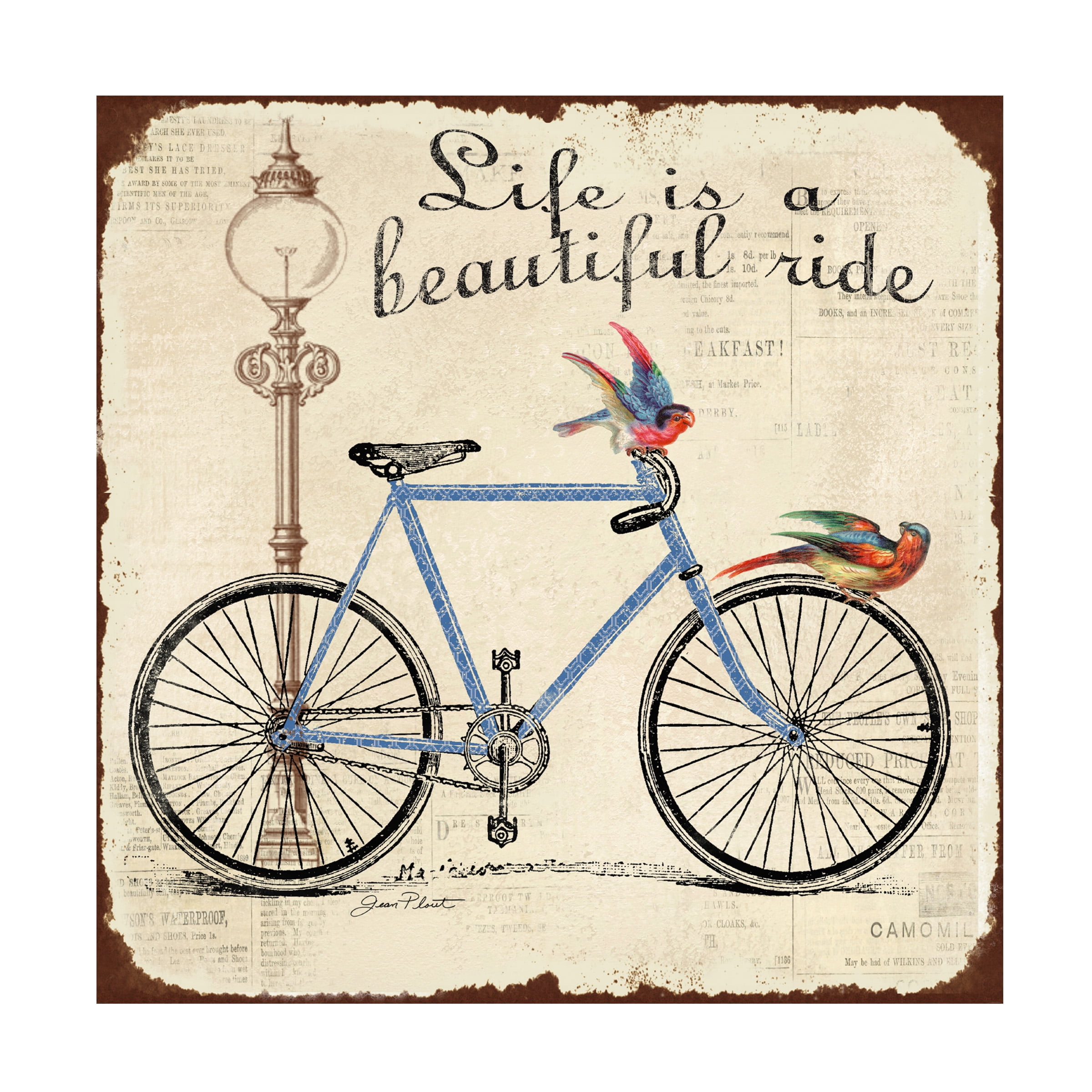 Trademark Fine Art 'Bike 3' Canvas Art by Jean Plout