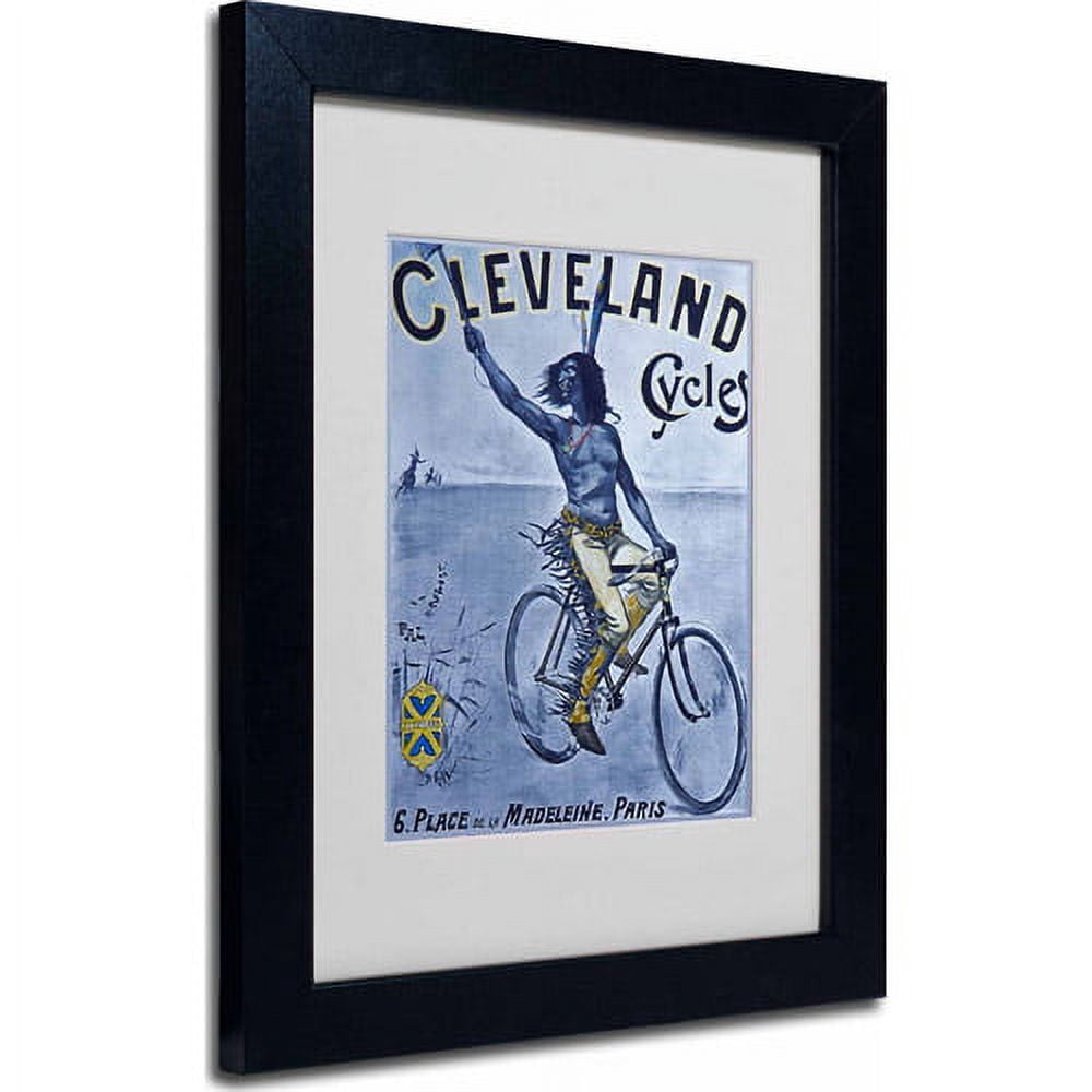 Trademark Fine Art "Bike 55" Matted Framed Art by Vintage Apple Collection, Black Frame