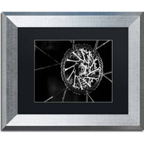 Trademark Fine Art "Bike Parts" Canvas Art by Jason Shaffer, Black Matte, Silver Frame